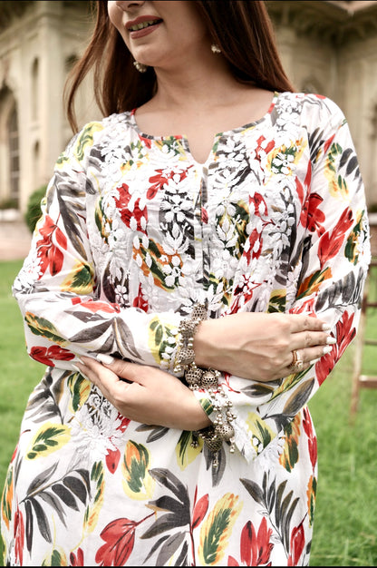 Aayat Mul Chikankari Kurti