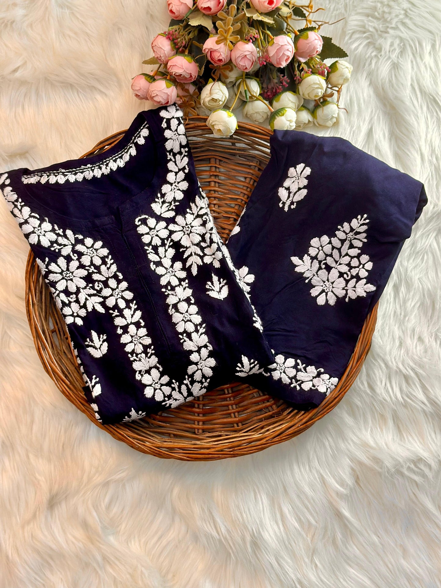 Rayon Fabric Kurti & Plazo Duo Set