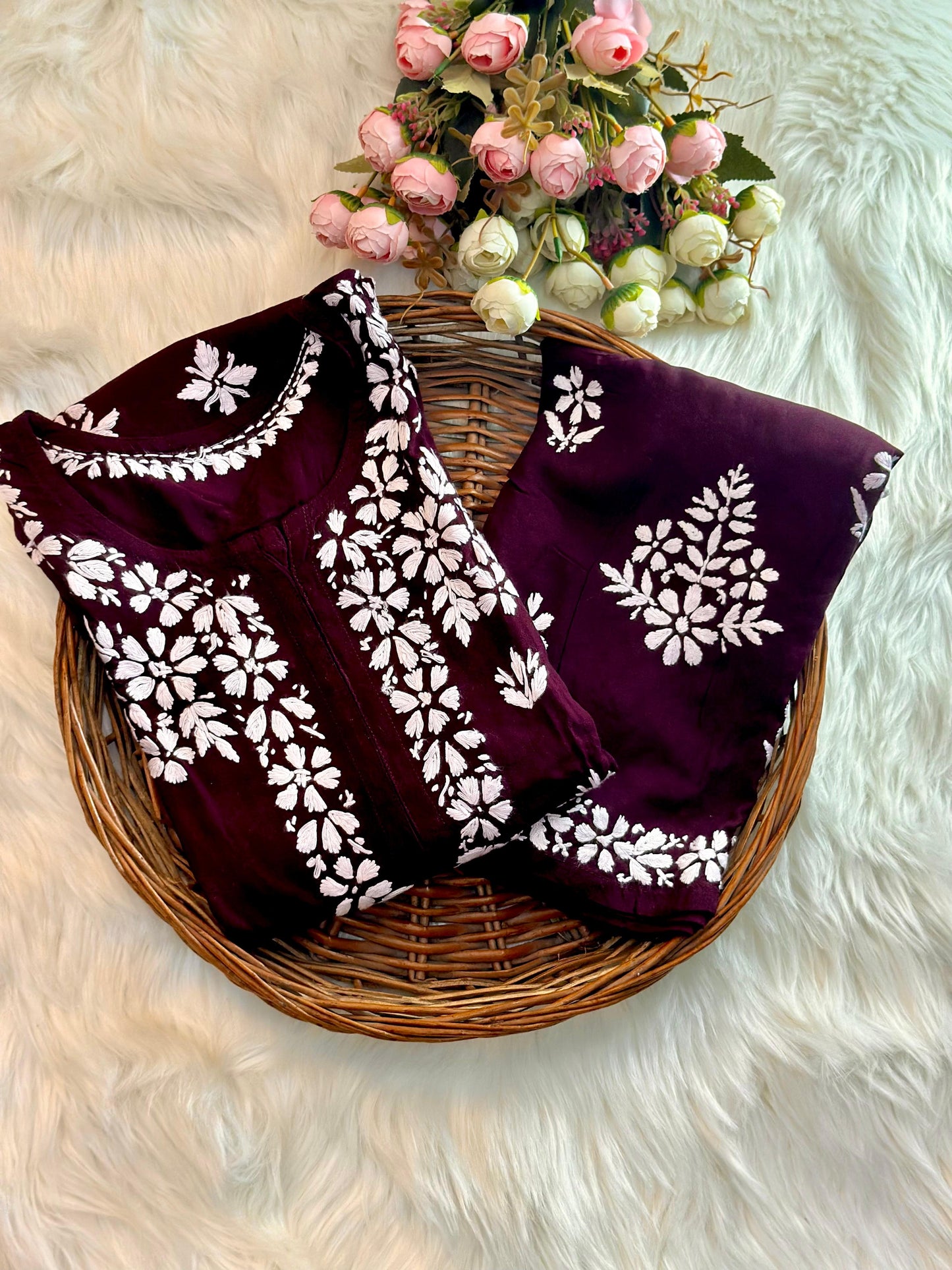 Rayon Fabric Kurti & Plazo Duo Set
