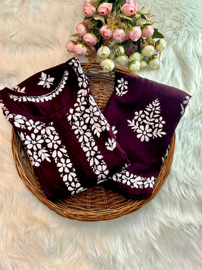 Rayon Fabric Kurti & Plazo Duo Set