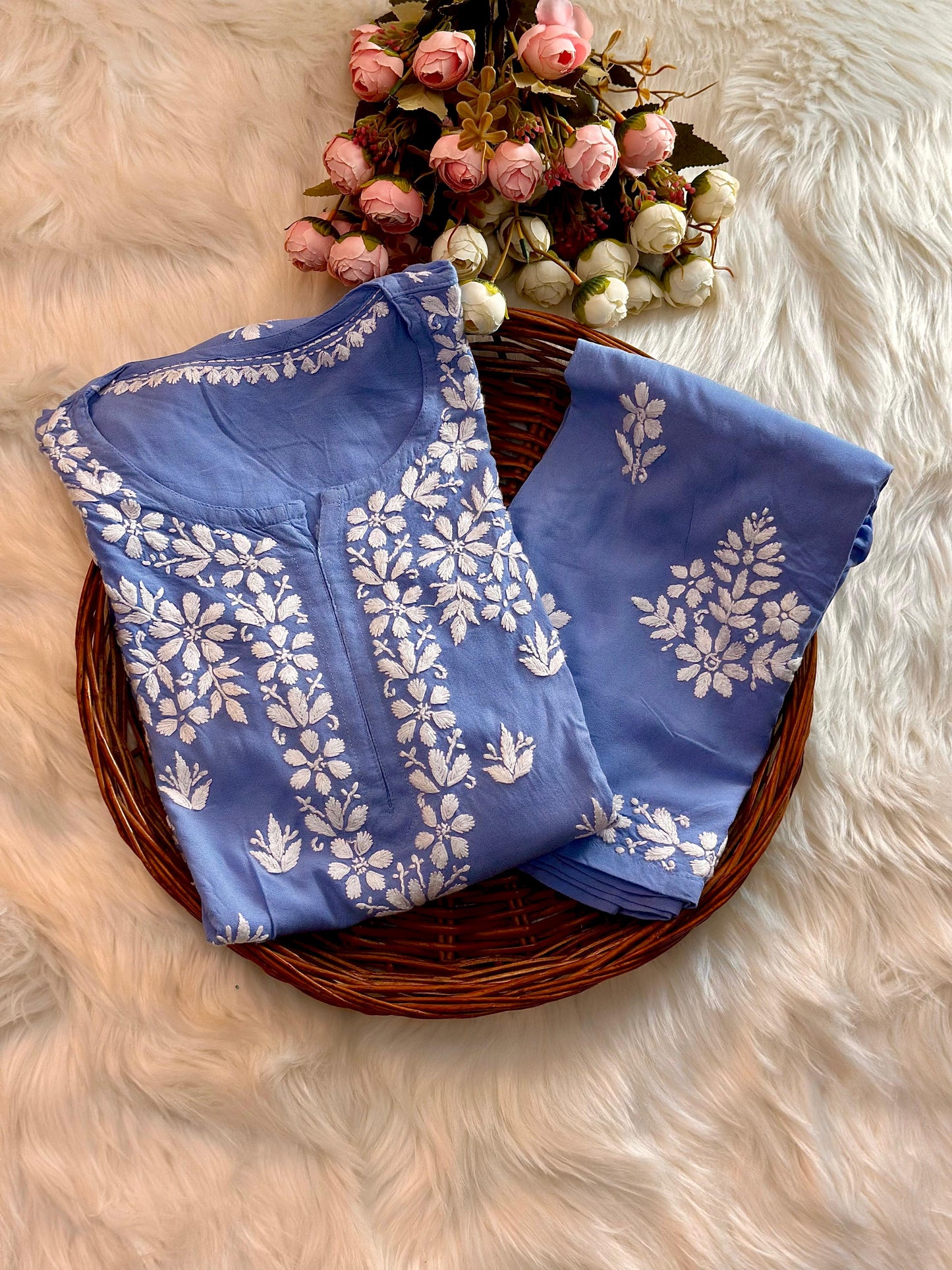 Rayon Fabric Kurti & Plazo Duo Set